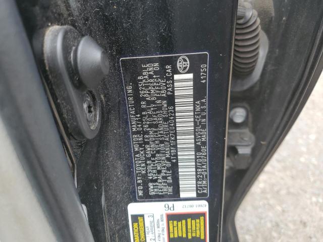Photo 10 from auction – 2014 TOYOTA CAMRY L with VIN 4T1BF1FK7EU404236