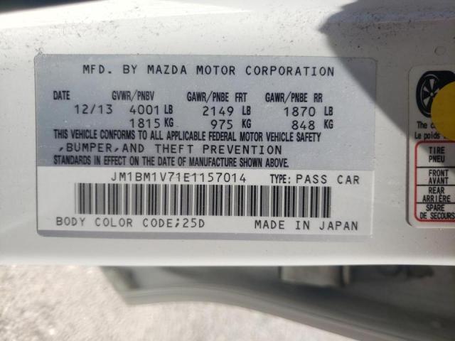 Photo 10 from auction – 2014 MAZDA 3 TOURING with VIN JM1BM1V71E1157014