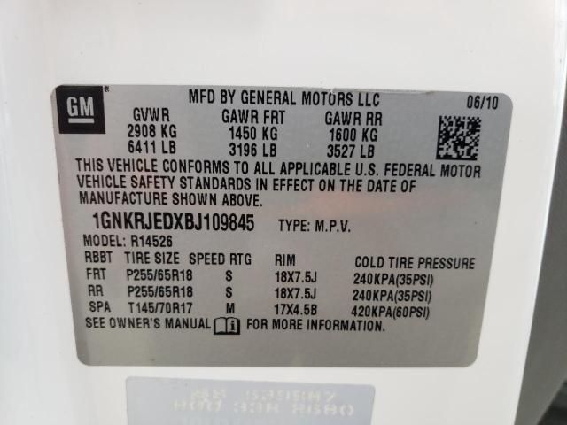 Photo 10 from auction – 2011 CHEVROLET TRAVERSE L with VIN 1GNKRJEDXBJ109845