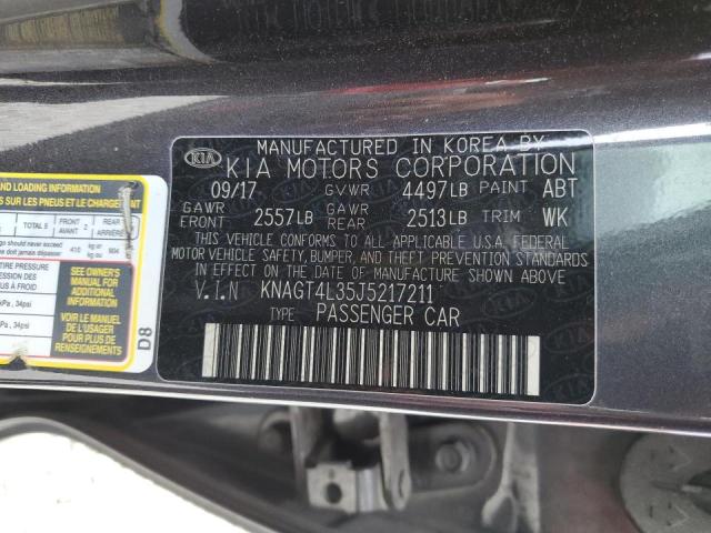 Photo 10 from auction – 2018 KIA OPTIMA LX with VIN KNAGT4L35J5217211