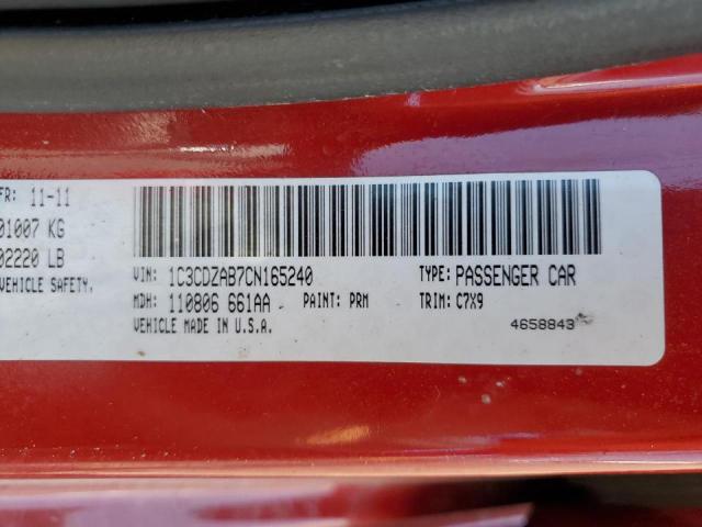 Photo 10 from auction – 2012 DODGE AVENGER SE with VIN 1C3CDZAB7CN165240