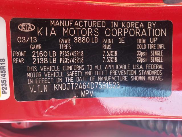 Photo 10 from auction – 2013 KIA SOUL + with VIN KNDJT2A64D7591523