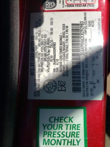 Photo 10 from auction – 2012 FORD FUSION SE with VIN 3FAHP0HA2CR292983
