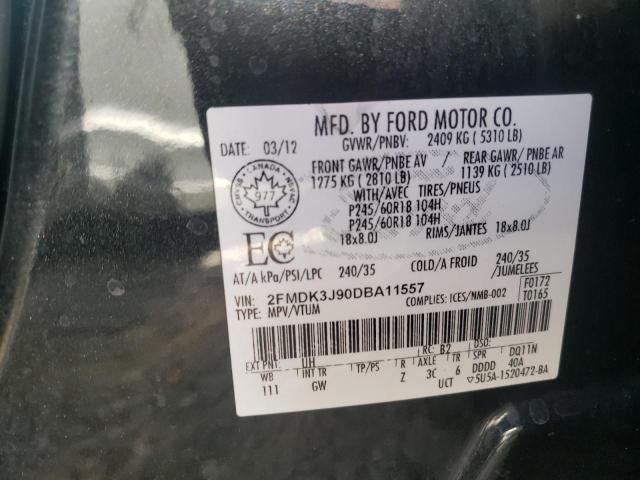Photo 10 from auction – 2013 FORD EDGE SEL with VIN 2FMDK3J90DBA11557