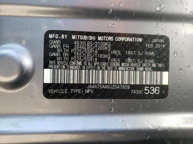 Photo 10 from auction – 2018 MITSUBISHI ECLIPSE CR with VIN JA4AT5AA9JZ047809