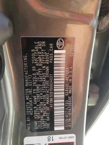 Photo 10 from auction – 2013 TOYOTA AVALON BAS with VIN 4T1BK1EB1DU024031