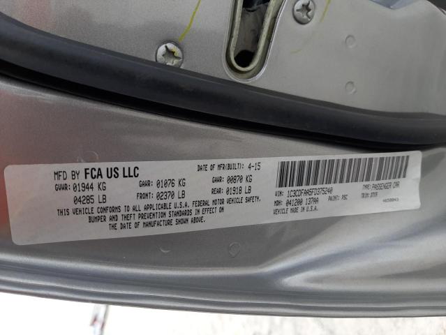 Photo 10 from auction – 2015 DODGE DART SE with VIN 1C3CDFAA5FD375240