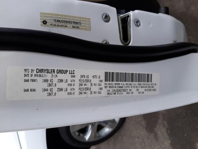 Photo 10 from auction – 2014 JEEP COMPASS LA with VIN 1C4NJDEBXED765673