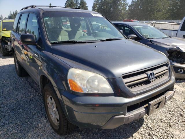 HONDA PILOT LX 2003 with VIN 2HKYF18163H614465 - Photo from auction