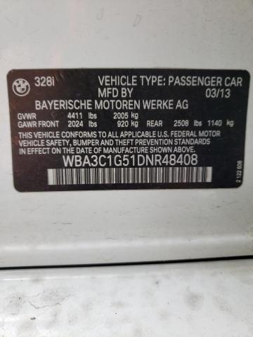 Photo 10 from auction – 2013 BMW 328 I SULE with VIN WBA3C1G51DNR48408