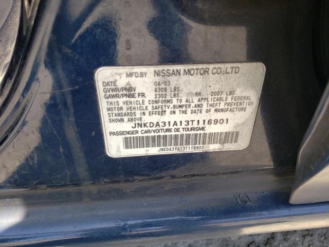 Photo 10 from auction – 2003 INFINITI I35 with VIN JNKDA31A13T116901