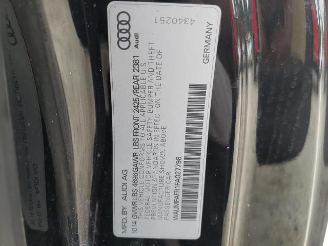 Photo 10 from auction – 2015 AUDI A5 PREMIUM with VIN WAUMFAFR1FA027798
