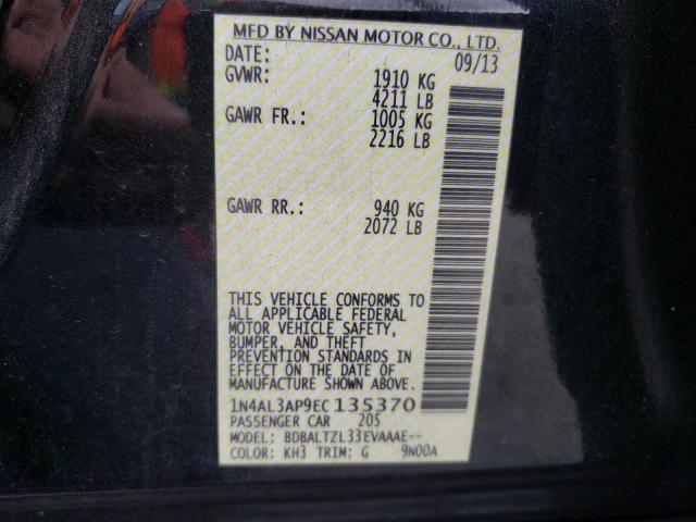 Photo 10 from auction – 2014 NISSAN ALTIMA 2.5 with VIN 1N4AL3AP9EC135370
