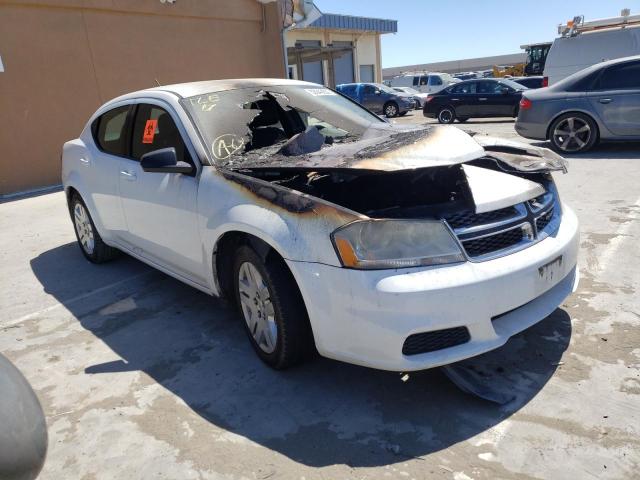 DODGE AVENGER SE 2012 with VIN 1C3CDZAB7CN328324 - Photo from auction