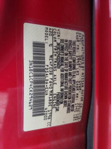 Photo 10 from auction – 2012 NISSAN VERSA S with VIN 3N1BC1CP4CK294629