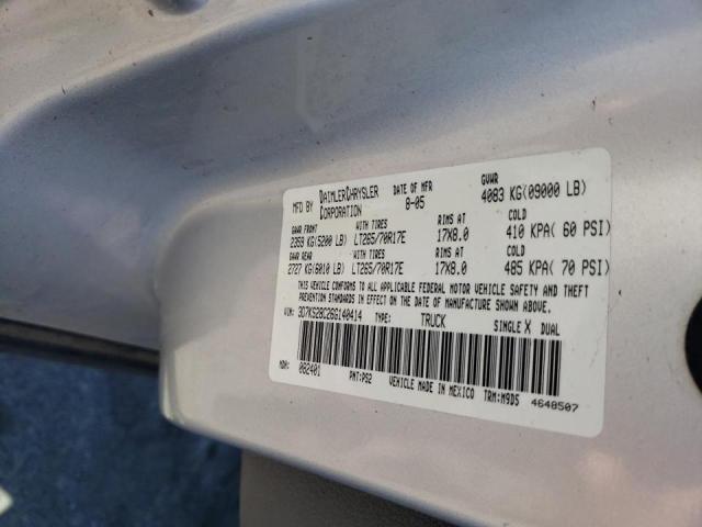 Photo 10 from auction – 2006 DODGE RAM 2500 S with VIN 3D7KS28C26G140414
