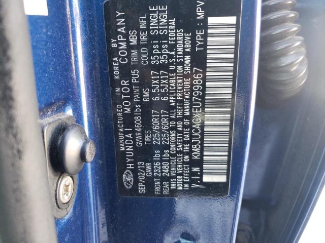 Photo 10 from auction – 2014 HYUNDAI TUCSON GLS with VIN KM8JUCAGXEU799867