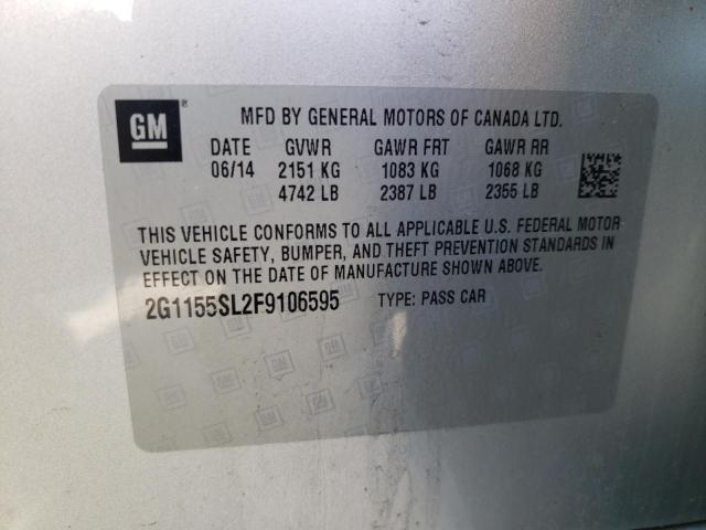 Foto 10 de la subasta – 2015 CHEVROLET IMPALA LTZ con VIN 2G1155SL2F9106595