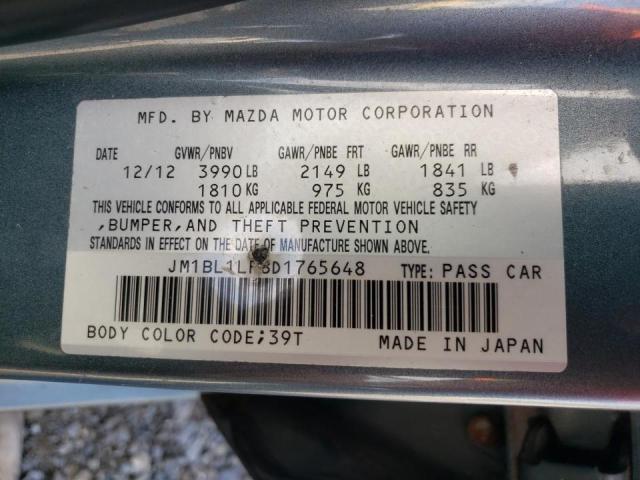 Photo 10 from auction – 2013 MAZDA 3 I with VIN JM1BL1LP8D1765648