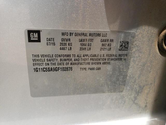 Photo 10 from auction – 2016 CHEVROLET MALIBU with VIN 1G11C5SA9GF102878