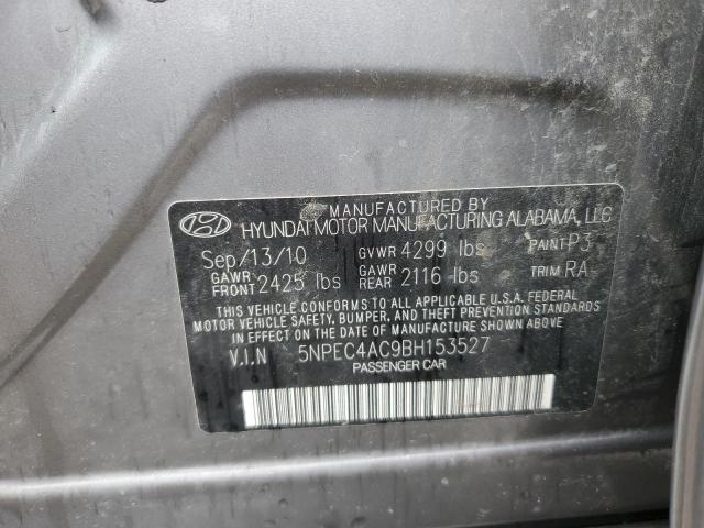 Photo 10 from auction – 2011 HYUNDAI SONATA SE with VIN 5NPEC4AC9BH153527