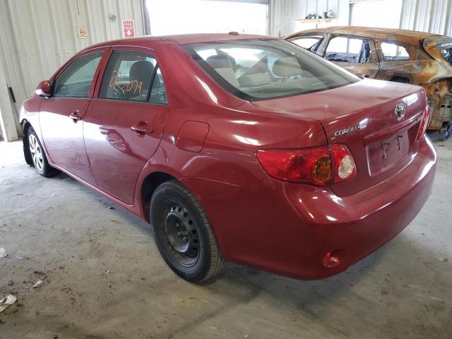 Photo 3 from auction – 2009 TOYOTA COROLLA BA with VIN 1NXBU40E89Z100266