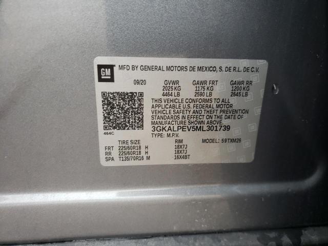 Photo 10 from auction – 2021 GMC TERRAIN SL with VIN 3GKALPEV5ML301739