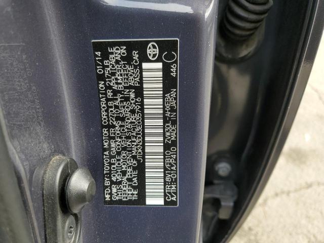 Photo 10 from auction – 2014 TOYOTA PRIUS with VIN JTDKN3DU3E0357916