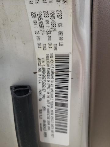 Photo 10 from auction – 2007 JEEP GRAND CHER with VIN 1J8HR48N87C696107