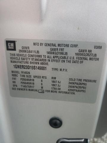Photo 10 from auction – 2009 CHEVROLET TRAVERSE L with VIN 1GNER23D19S149001