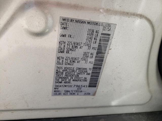Photo 10 from auction – 2014 NISSAN ROGUE S with VIN 5N1AT2MT1EC796545