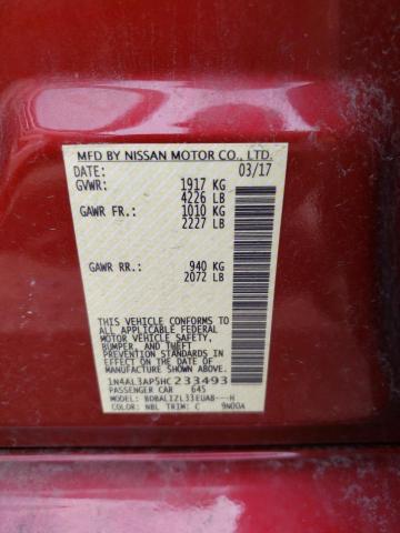 Photo 10 from auction – 2017 NISSAN ALTIMA 2.5 with VIN 1N4AL3AP5HC233493