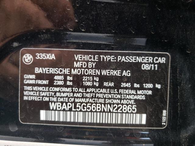 Photo 10 from auction – 2011 BMW 335 XI with VIN WBAPL5G56BNN22865
