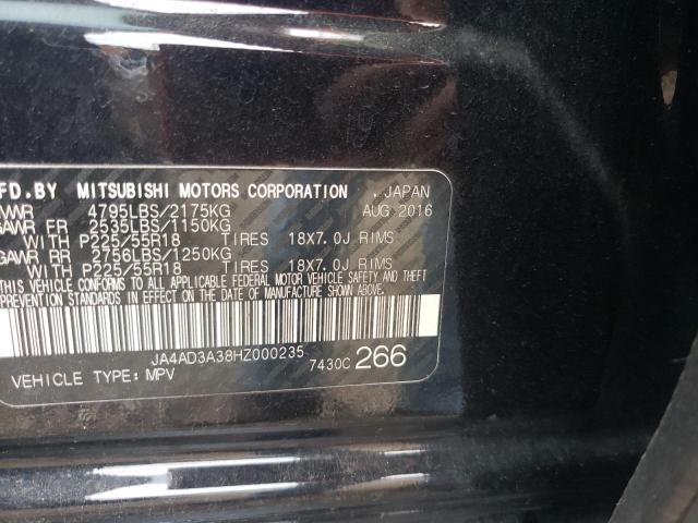 Photo 10 from auction – 2017 MITSUBISHI OUTLANDER with VIN JA4AD3A38HZ000235