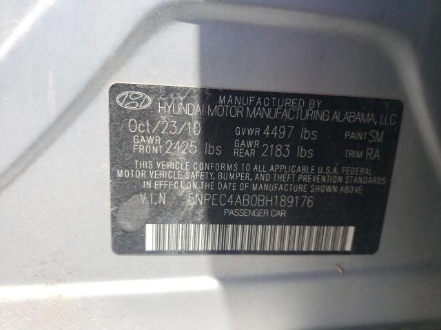 Photo 10 from auction – 2011 HYUNDAI SONATA SE with VIN 5NPEC4AB0BH189176