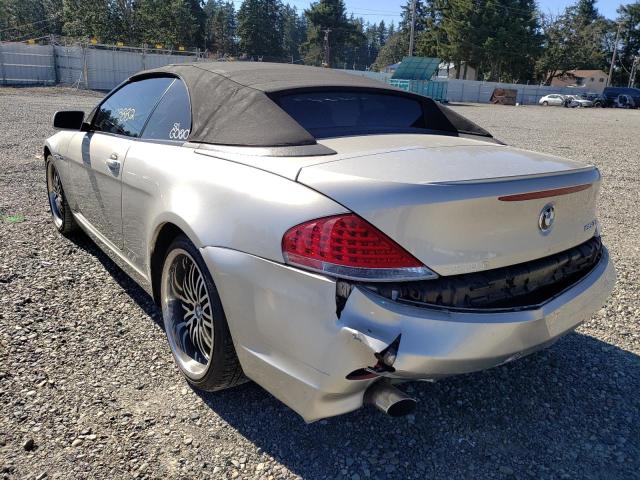 Photo 3 from auction – 2006 BMW 650 I with VIN WBAEK13426CN75306