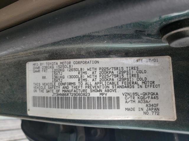 Photo 10 from auction – 2002 TOYOTA 4RUNNER SR with VIN JT3HN86R729060823