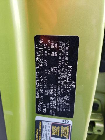 Photo 10 from auction – 2014 KIA SOUL with VIN KNDJN2A24E7742451