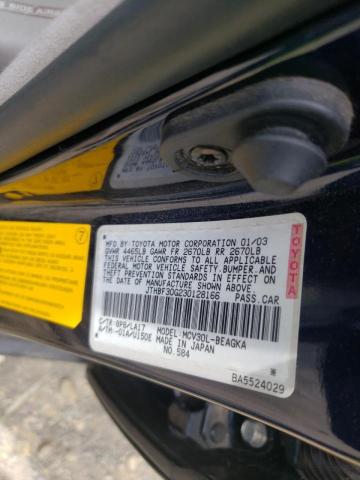 Photo 10 from auction – 2003 LEXUS ES 300 with VIN JTHBF30G230128166