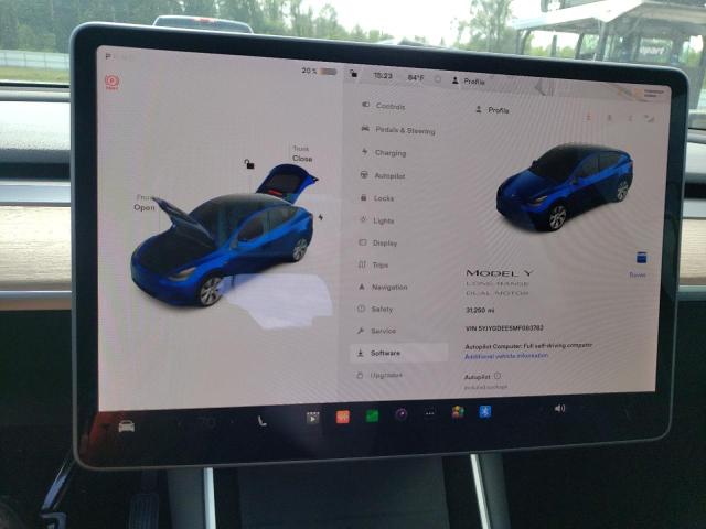 Photo 8 from auction – 2021 TESLA MODEL Y with VIN 5YJYGDEE5MF083782