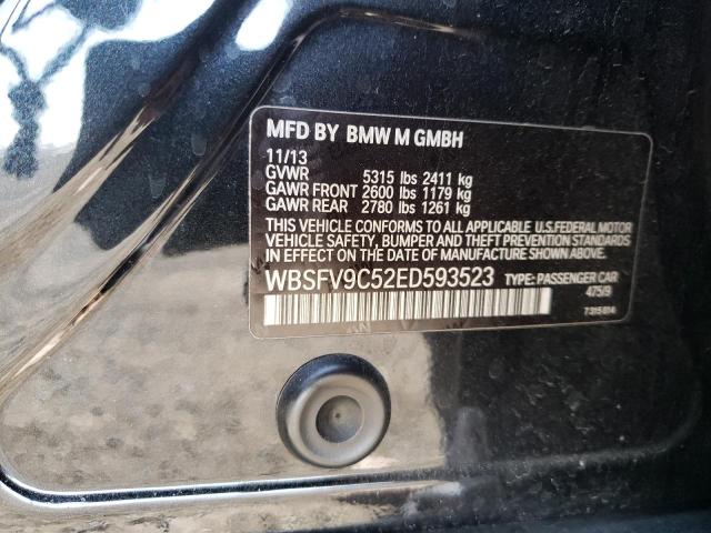 Photo 10 from auction – 2014 BMW M5 with VIN WBSFV9C52ED593523