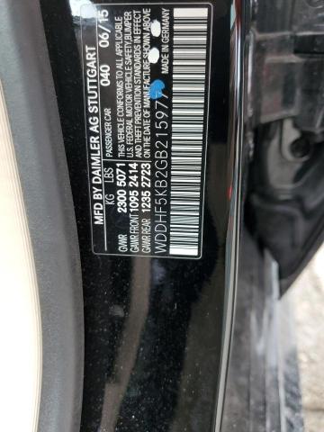 Photo 10 from auction – 2016 MERCEDES-BENZ E 350 with VIN WDDHF5KB2GB215977