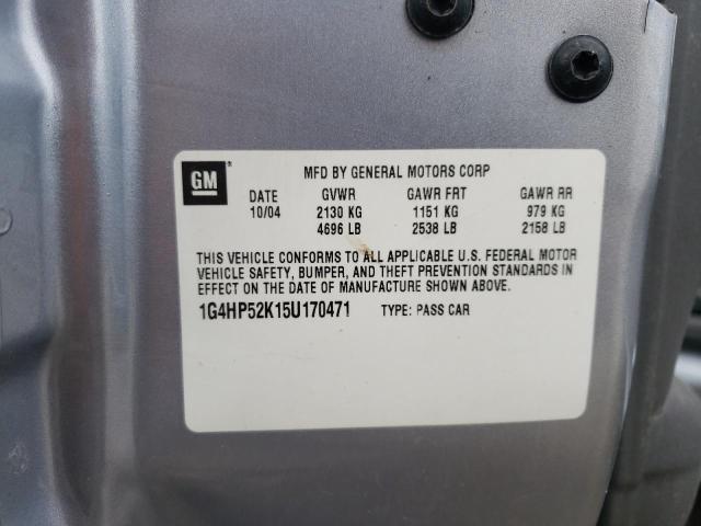 Photo 10 from auction – 2005 BUICK LE SABRE with VIN 1G4HP52K15U170471
