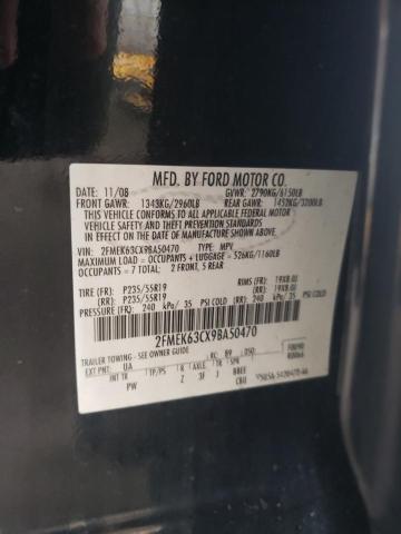 Photo 10 from auction – 2009 FORD FLEX LIMIT with VIN 2FMEK63CX9BA50470