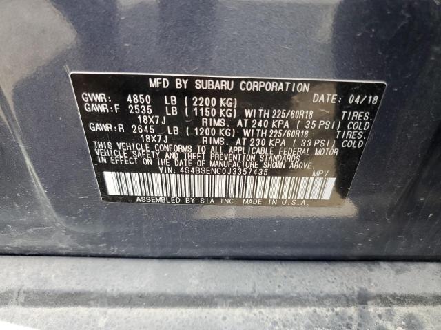 Photo 10 from auction – 2018 SUBARU OUTBACK 3. with VIN 4S4BSENC0J3357435
