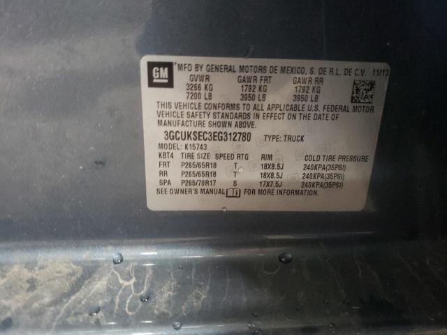 Photo 10 from auction – 2014 CHEVROLET SILVERADO with VIN 3GCUKSEC3EG312780