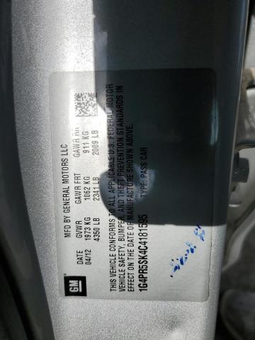 Photo 10 from auction – 2012 BUICK VERANO CON with VIN 1G4PR5SK4C4181595