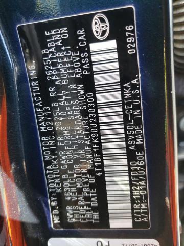 Photo 10 from auction – 2013 TOYOTA CAMRY L with VIN 4T1BF1FK9DU230300