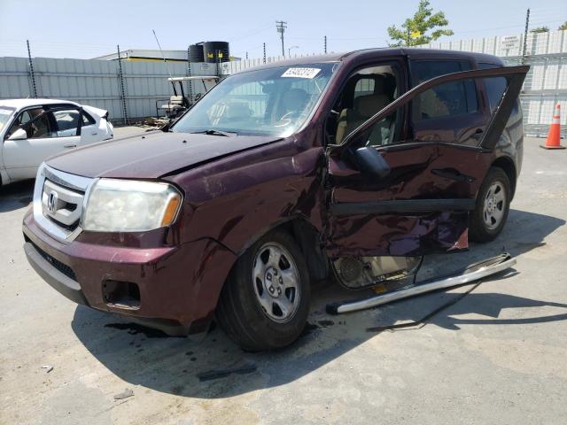 Photo 2 from auction – 2011 HONDA PILOT LX with VIN 5FNYF3H24BB053765