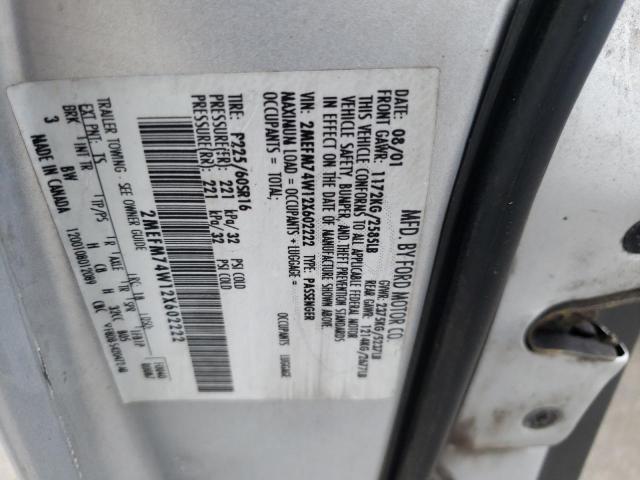 Photo 10 from auction – 2002 MERCURY GRAND MARQ with VIN 2MEFM74W12X602222